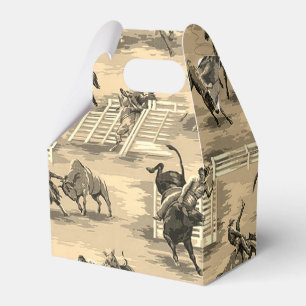 Vintage Retro Western Rodeo Cowboy Geschenkschachtel