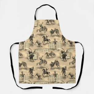 Vintage Retro Western Rodeo Cowboy Schürze