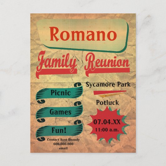 Vintage Retro-Wiedersehen-Postkarte Postkarte (Vorderseite)