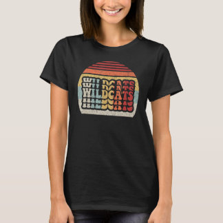 Vintage Retro Wildkatze Wildkatzen T-Shirt