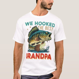 Vintage Retro Wir haben den besten Opa gefangen Va T-Shirt