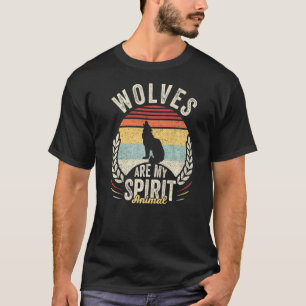 Vintage Retro-Wölfe sind mein Geist-Tier-Wolf T-Shirt
