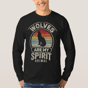 Vintage Retro-Wölfe sind mein Geist-Tier-Wolf T-Shirt