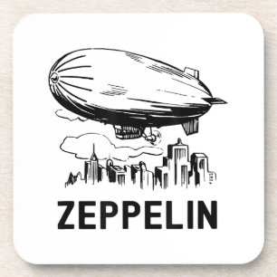 Vintage Retro Zeppelin - Luftschiff Skizze Getränkeuntersetzer