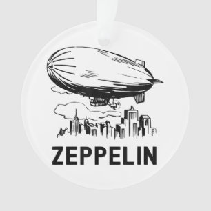 Vintage Retro Zeppelin - Luftschiff Skizze Ornament