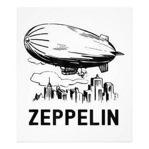Vintage Retro Zeppelin - Luftschiffskizze Fotodruck