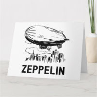 Vintage Retro Zeppelin - Luftschiffskizze