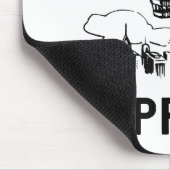 Vintage Retro Zeppelin - Luftschiffskizze Mousepad (Ecke)