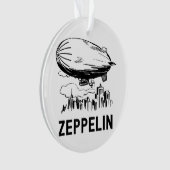 Vintage Retro Zeppelin - Luftschiffskizze Ornament (Vorderseite)