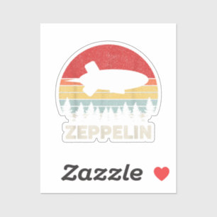 Vintage Retro Zeppelin-Shirt Dirigible Luftschiff Aufkleber