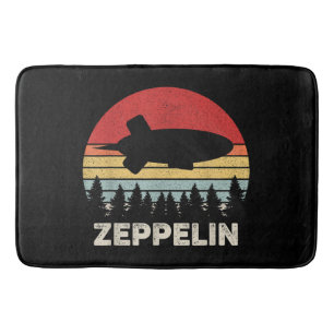 Vintage Retro Zeppelin-Shirt Dirigible Luftschiff Badematte