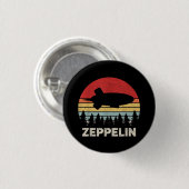 Vintage Retro Zeppelin-Shirt Dirigible Luftschiff Button (Vorne & Hinten)
