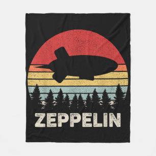 Vintage Retro Zeppelin-Shirt Dirigible Luftschiff Fleecedecke