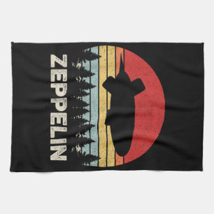 Vintage Retro Zeppelin-Shirt Dirigible Luftschiff Geschirrtuch