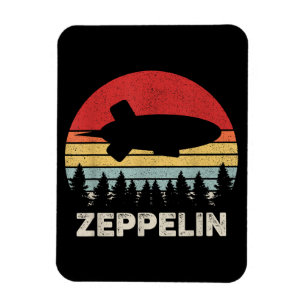 Vintage Retro Zeppelin-Shirt Dirigible Luftschiff Magnet