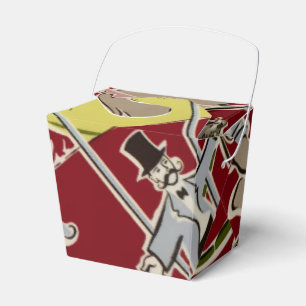 Vintage Retro-Zirkustiere Ring Thema Geschenkschachtel