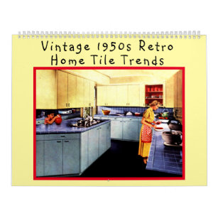 Vintage Retro Zuhause in den 50er Jahren - Trend f Kalender