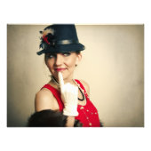 Vintage Retrofrau Fotodruck (Vorne)