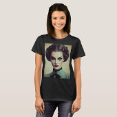 Vintage Retrofrau T-Shirt (Vorne ganz)
