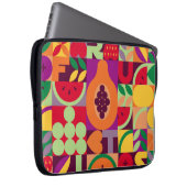 Vintage Retrofrucht Vintag nahtlos Muster. Abst Laptopschutzhülle (Vorne Rechts)