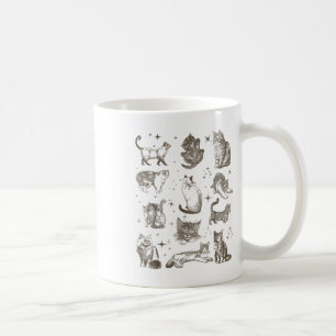 Vintage Retrokatzen der 90er Jahre im Weltraum _1 Kaffeetasse