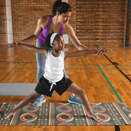 Vintage Retrokreise Yogamatte