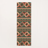 Vintage Retrokreise Yogamatte (Rückseite)