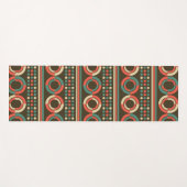 Vintage Retrokreise Yogamatte (Vorderseite (Horizontal))