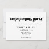 Vintage Retroskriptaktionspartei Einladung (Vorderseite)