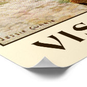 Vintage Retrostil Brügge Reiseanzeige Poster (Ecke)