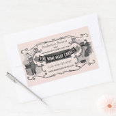 Vintage Retrostil, hausgemachte, handgefertigte Ka Rechteckiger Aufkleber (Umschlag)