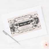 Vintage Retrostil, hausgemachte Süßigkeiten mit Sü Rechteckiger Aufkleber (Umschlag)