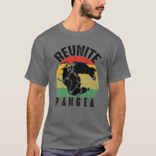 Vintage Reunite Pangea Lustiger Tag der Erde Geolo T-Shirt