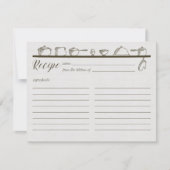 Vintage Rezept-Karte (Vorderseite)