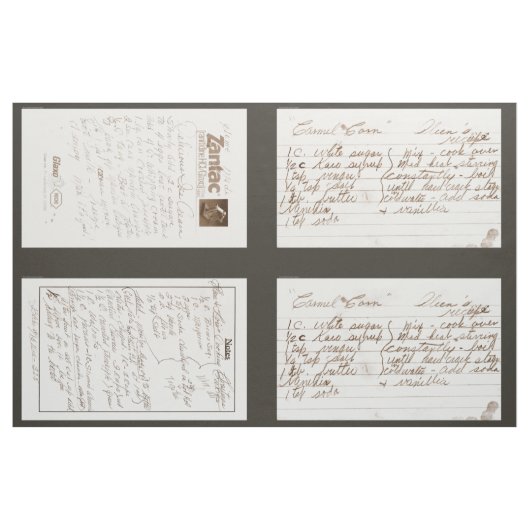 Vintage Rezept-Karten Stoff (Yard (91,4 cm))