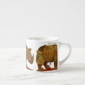 Vintage Rhino Durer's Rhinoceros Antike Espressotasse (Rechts)
