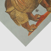 Vintage Rhino Durer's Rhinoceros Antike Seidenpapier (Ausschnitt)
