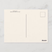 Vintage Rhinoceros Postkarte (Rückseite)