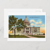 Vintage Rhode Island Hauptstadt / Staat Postkarte (Vorne/Hinten)