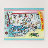 Vintage Rhode Island Karte Puzzle (Horizontal)