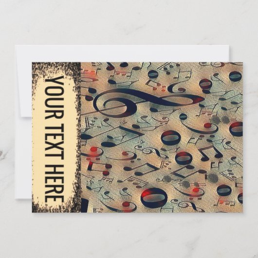 vintage Rhythmik Einladung (Vorderseite)