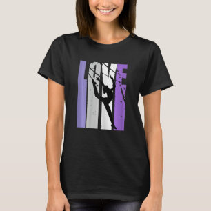 Vintage Rhythmische Gymnastik Live Love Teamkolleg T-Shirt