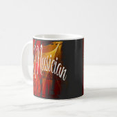 Vintage Rhythmusmusik Kaffeetasse (Vorderseite Links)