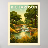 Vintage Richardson Texas Poster (Vorne)