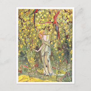 Vintage-Rie-Cramer-Illustration-Dankeskarte Postkarte