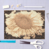 Vintage Riesenblumen bemalt rustikale Vignette Seidenpapier (Handwerk)