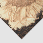Vintage Riesenblumen bemalt rustikale Vignette Seidenpapier (Ausschnitt)