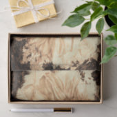Vintage Riesenblumen bemalt rustikale Vignette Seidenpapier (Geschenk)