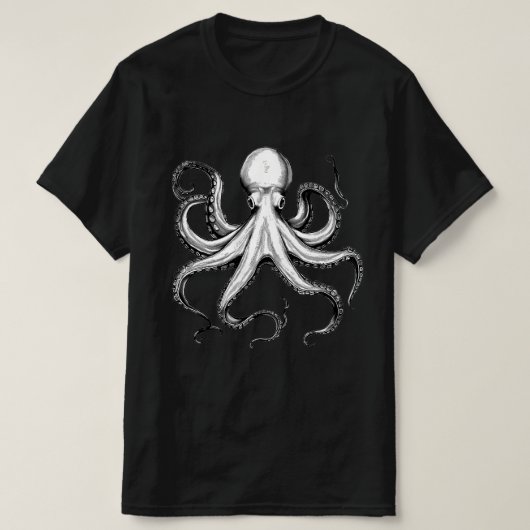 Vintage Riesenkrake T-Shirt (Design vorne)