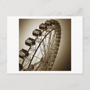 Vintage-Riesenrad Postkarte